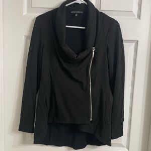 White House Black Market Black Jacket with Label Detail